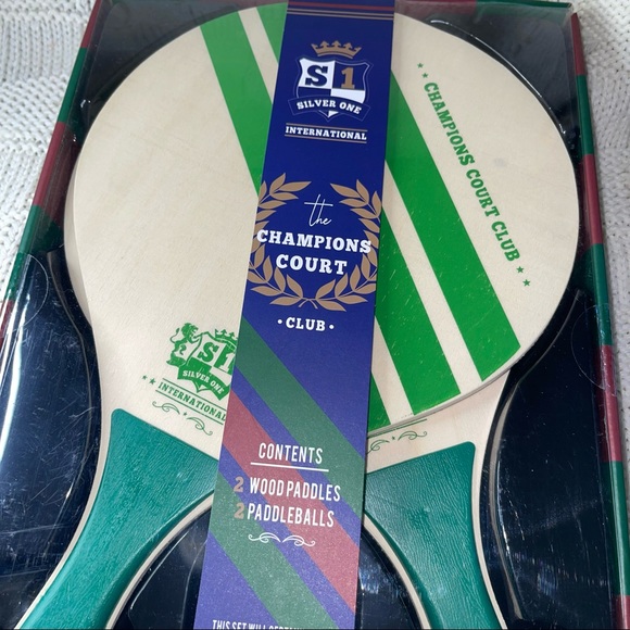 Champions Court Club Wooden Paddle - Picture 2 of 3